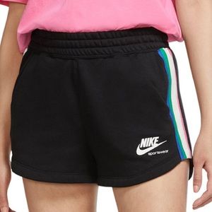 Nike Sportswear Heritage Fleece Shorts in Black